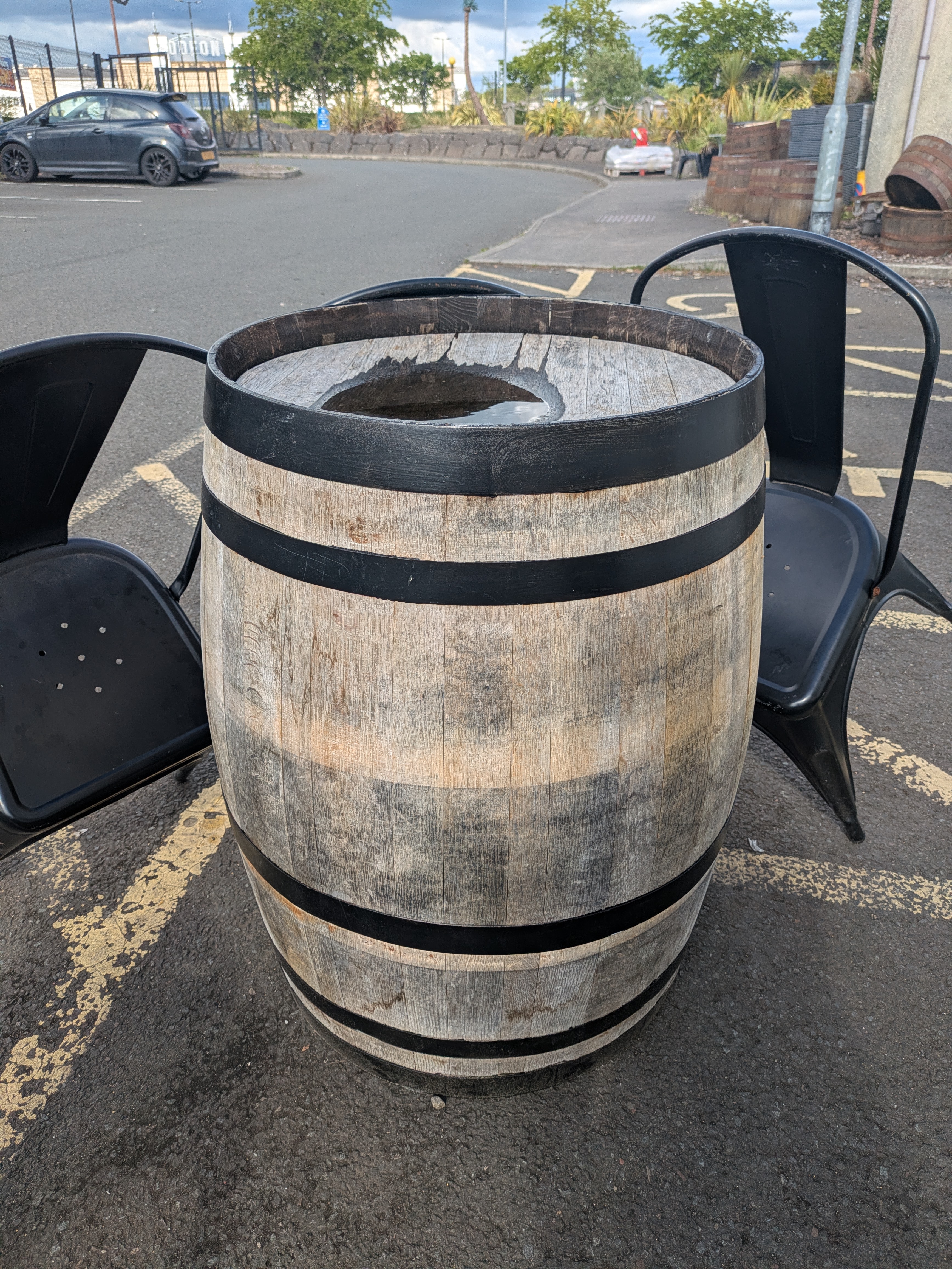 Sanded Whisky Barrel 