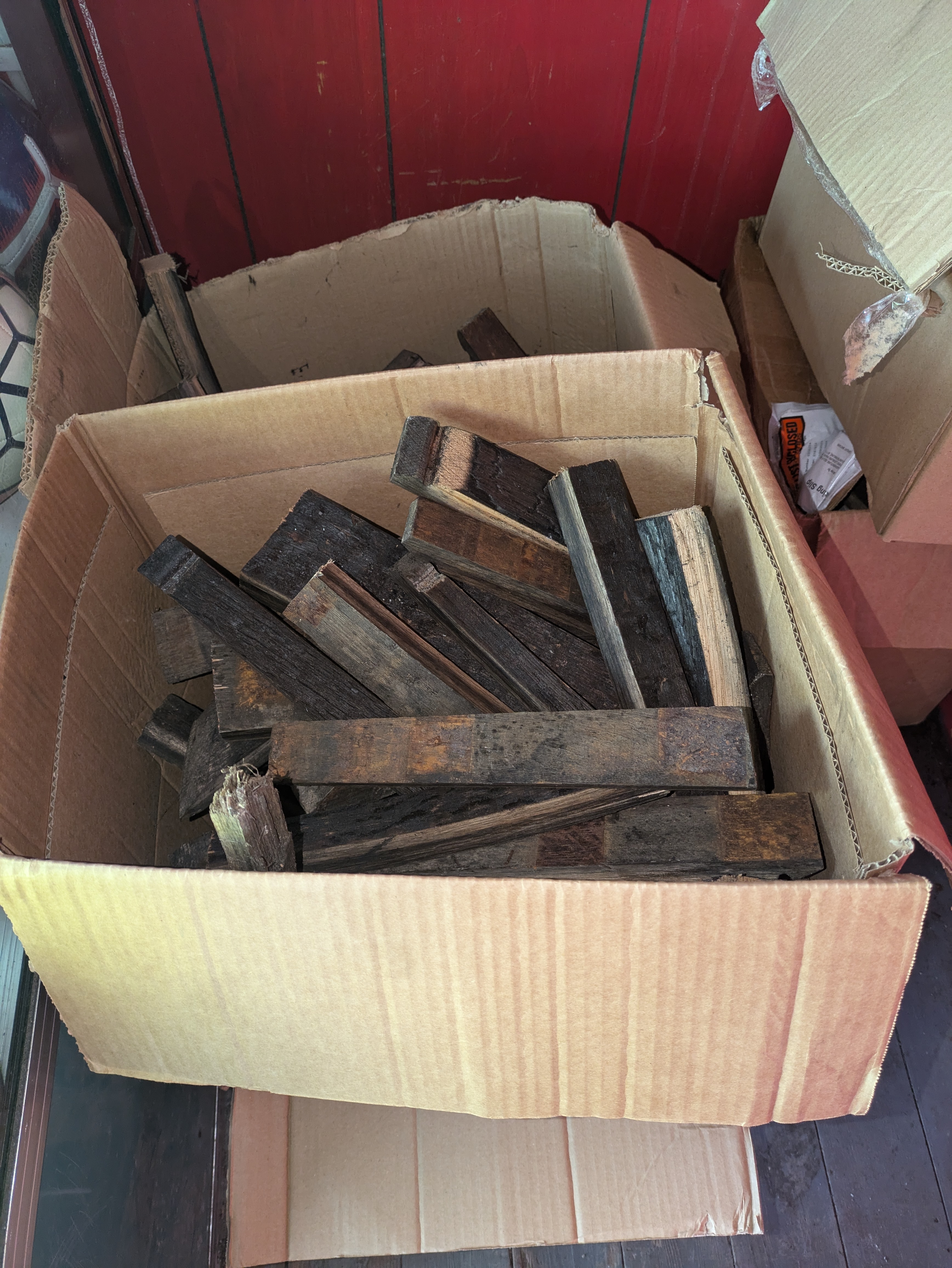 Whisky Barrel Firewood Box